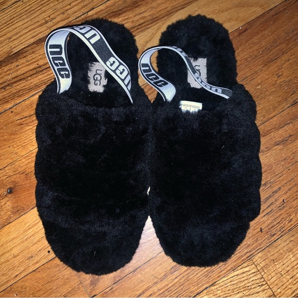 UGG Wmns Fluff Yeah Slide 'Black'- 7 - Picture 6 of 6
